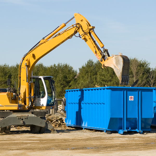 are there any restrictions on where a residential dumpster can be placed in Buford